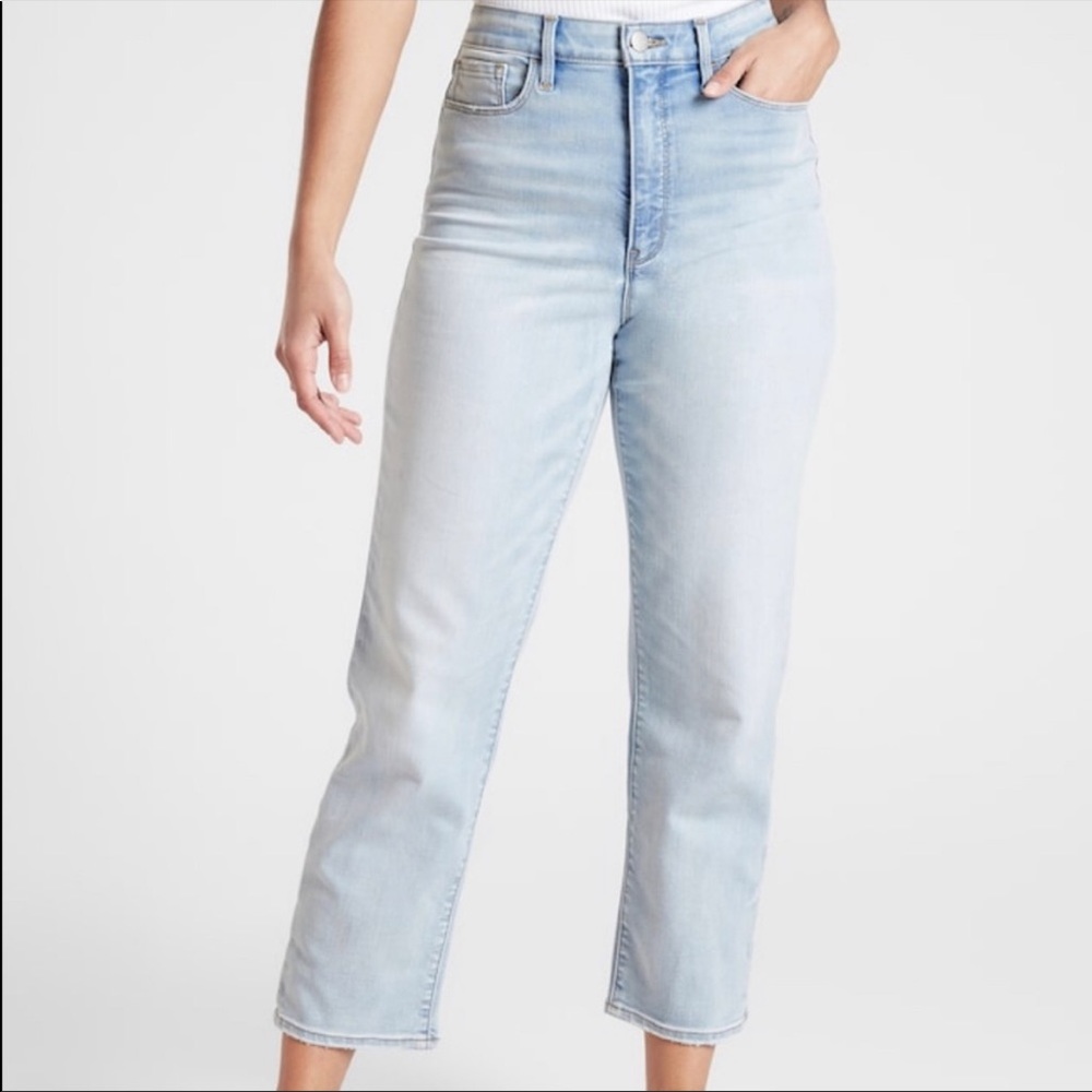 Athleta Scuptek Cropped Jean Agate Wash Sz 14
